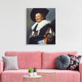 Toile The Laughing Cavalier de Frans Hals (1624) (Insitu(Salon))