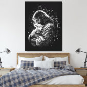 Toile The Lord is my Shepard. Psalm 23. (Insitu(Chambre))