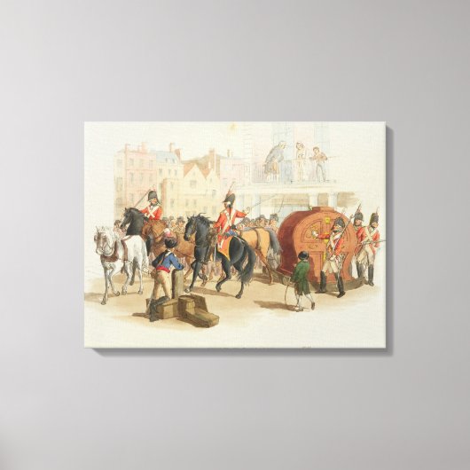 Toile The Lottery Wheel, engraved by the artist, 1805 (Recto)