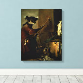 Toile The Monkey Painter (Insitu (Plancher de Bois))