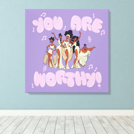 Toile The Muses - You Are Worthy Canvas Print (Insitu (Plancher de Bois))