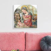 Toile The Nativity, c.1460 (painted terracotta) (Insitu(Salon))