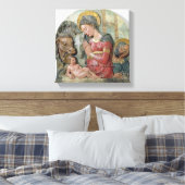 Toile The Nativity, c.1460 (painted terracotta) (Insitu(Chambre))