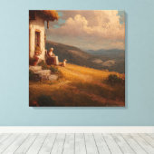 Toile The Old Lady and Her Dog (Insitu (Plancher de Bois))