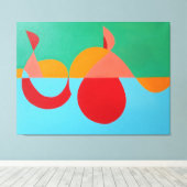 Toile The Orange Clef Modern Art Print (Insitu (Plancher de Bois))