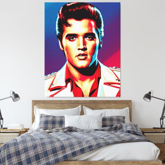 Toile The Pop Art King of Rock (Insitu(Chambre))