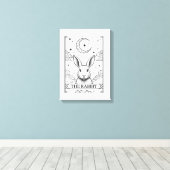 Toile The Rabbit | Mystical Moon Tarot Card Illustration (Insitu (Plancher de Bois))