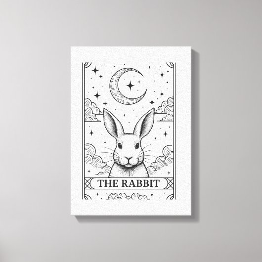 Toile The Rabbit | Mystical Moon Tarot Card Illustration (Recto)