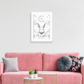Toile The Rabbit | Mystical Moon Tarot Card Illustration (Insitu(Salon))