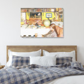 Toile The Reading Room, pub. in 'Laissez la lumière hini (Insitu(Chambre))