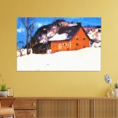 Toile The Red House by Clarence Gagnon (Insitu(Salon))