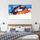 Toile The Red House by Clarence Gagnon (Insitu(Chambre))