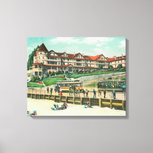 Toile The Sea Beach Hotel from the Beach (Recto)