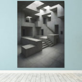 Toile The Shape of Silent Blocks × The Shape of Withheld (Insitu (Plancher de Bois))