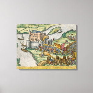 Toile The Siege of Louvain and the Heroism of Harman Reu