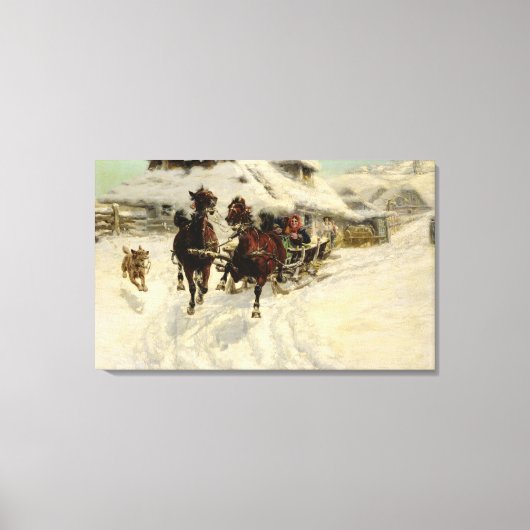 Toile The Sleigh Ride, 1896 (Recto)