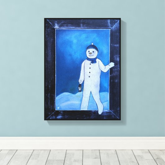 Toile The Snowman's Escape Painting by Alfred Fox (Insitu (Plancher de Bois))