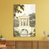 Toile The Temple Bridge, from Ackermann's Repository (Insitu(Salon))