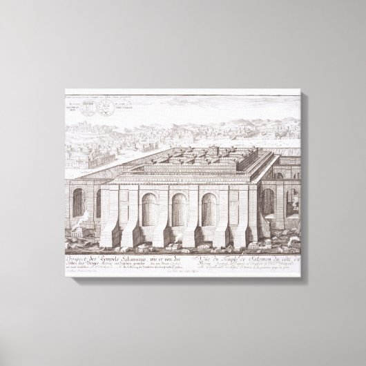 Toile The Temple of Solomon, Jérusalem, from 'Design (Recto)