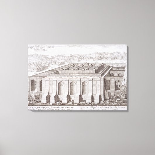 Toile The Temple of Solomon, Jérusalem, from 'Design (Recto)