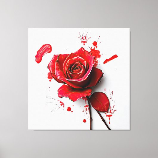 Toile The Versatility of Blooming Roses in Art (Recto)