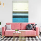 Toile 'The View' Art Abstrait bleu et gris (Insitu(Salon))