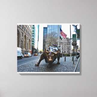 Toile "The Wall Street Bull"