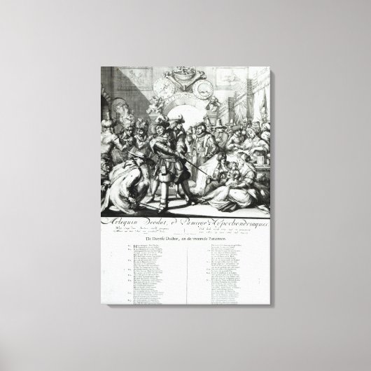 Toile The Warming Pan Baby, c.1688 (Recto)