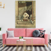 Toile The Washerwoman, gravée par J. Laurent Julien (c1 (Insitu(Salon))