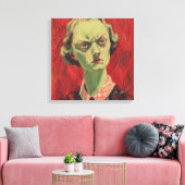 Toile The Weeping Muse Watercolor Close-Up (Insitu(Salon))