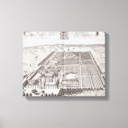 Toile The West Prospect of Knole, from 'Thirty Six Diffe (Recto)