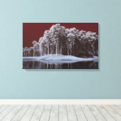 Toile The White Woods Canvas Print (Insitu (Plancher de Bois))