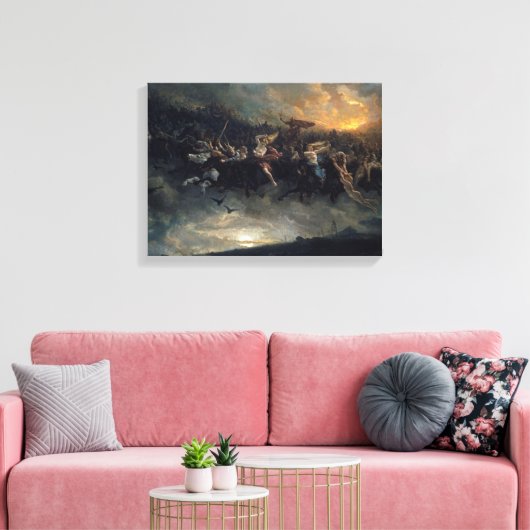 Toile The Wild Hunt Of Odin By Peter Nicolai Arbo 1872 (Insitu(Salon))