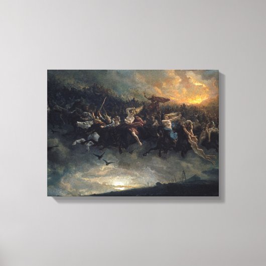 Toile The Wild Hunt Of Odin By Peter Nicolai Arbo 1872 (Recto)