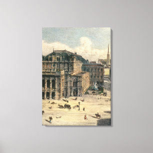 Toile Théatre de l'opéra d'état de Vienne, c.1869