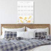 Toile Thème Fleur sauvage du tableau de bord Mariage aqu (Insitu(Chambre))