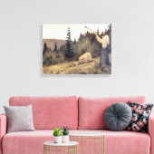 Toile Theodor Kittelsen - Op Under Fjeldet Toner En Lur (Insitu(Salon))