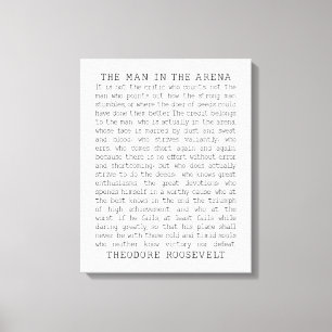 Toile Theodore Roosevelt Cite L'Homme Dans L'Arène