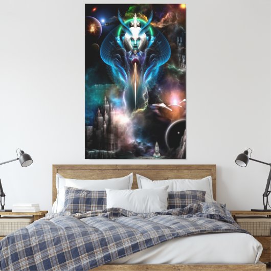 Toile Thera Queen Of The Galaxy Canvas Print (Insitu(Chambre))