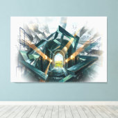 Toile "There is a Great Storm Here..." (Insitu (Plancher de Bois))