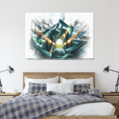 Toile "There is a Great Storm Here..." (Insitu(Chambre))