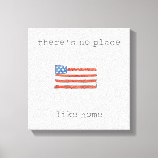 Toile There's No Place Like | Flag of the Usa (Recto)