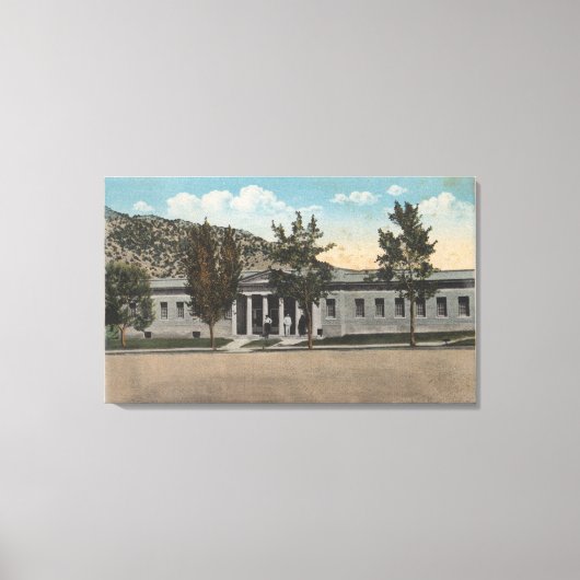 Toile Thermopolis, WY - Vue de Big Horn Bath House (Recto)