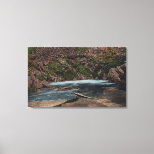 Toile Thermopolis, WY - vue de Hot Springs de Big Horn