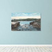 Toile Thermopolis, WY - Vue du pont sur la grande corne (Insitu (Plancher de Bois))