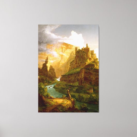Toile THOMAS COLE - La Fontaine de Vaucluse - 1841 - (Recto)
