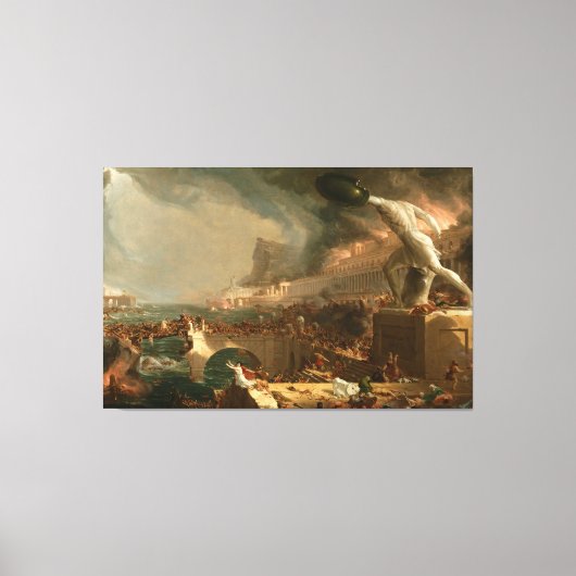 Toile Thomas Cole Le cours de l'Empire - Destruction (Recto)