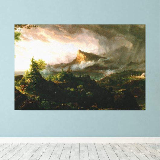 Toile Thomas Cole Le cours de l'Empire - Savage State (Insitu (Plancher de Bois))