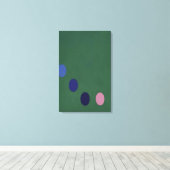 Toile Thomas Downing - Carré vert - Op Art (Insitu (Plancher de Bois))