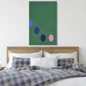 Toile Thomas Downing - Carré vert - Op Art (Insitu(Chambre))